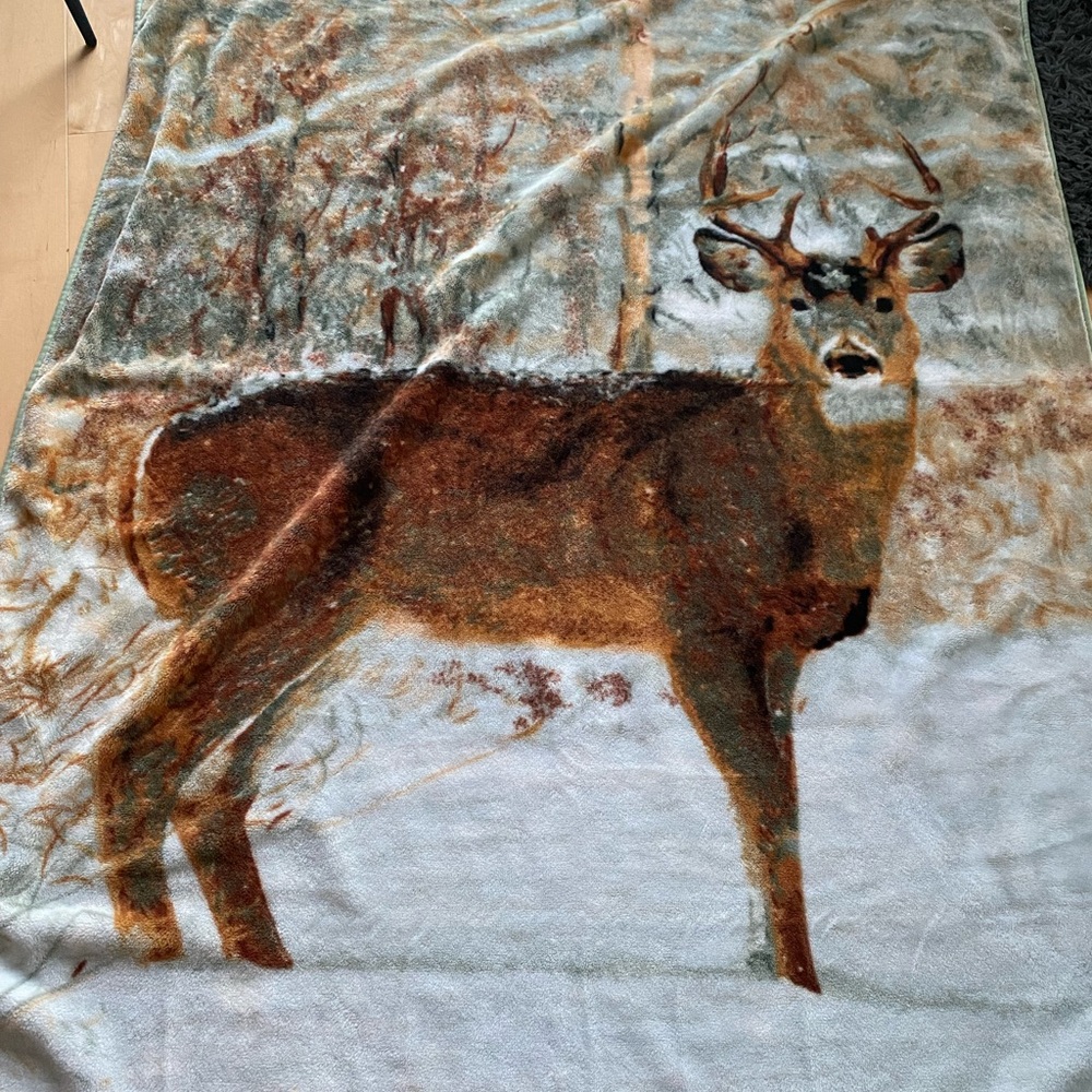 Plush Stag Blanket